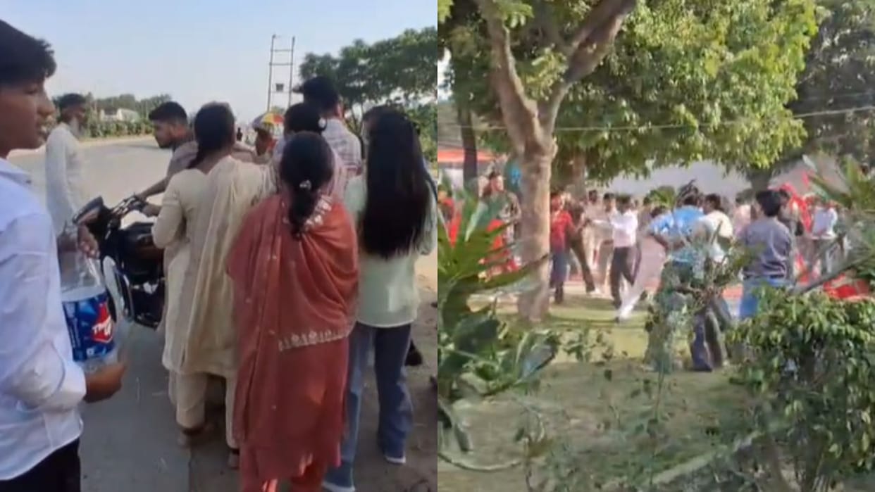 Two parties clash over allegations of taking photographs in Valima in Bulandshahr today