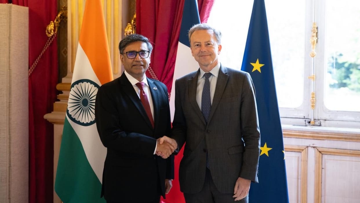 Officials from India and France discuss bilateral ties, West Asia situation