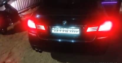 Hyderabad police bust car with button controlled number plate swap to evade ai cameras