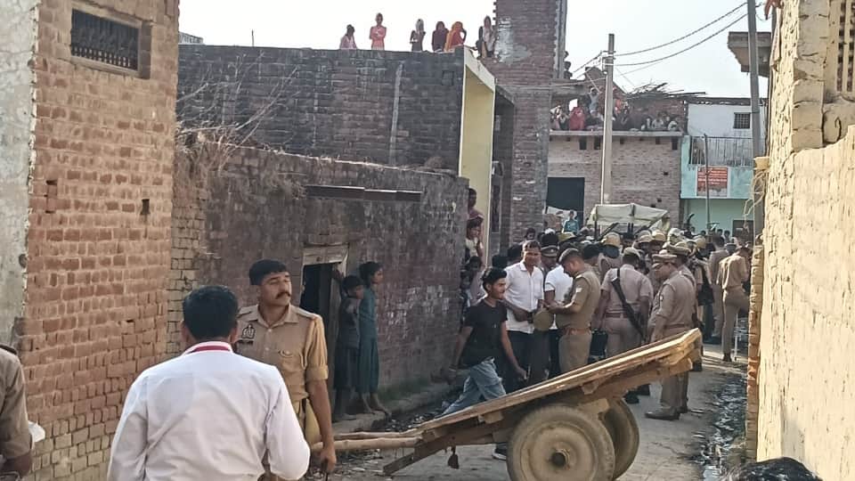 Mischievous Elements Halt Ambedkar Procession Stone-Pelting at Police Unrest Ensues In Kasganj