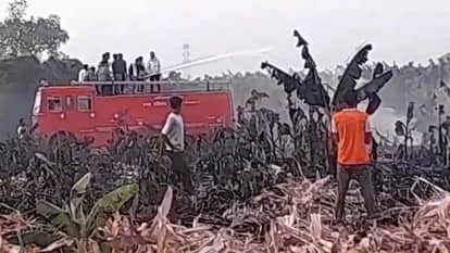 Burhanpur News: Dilapidated power line sparks farm fire, crop destroyed, farmer suffers heavy losses
