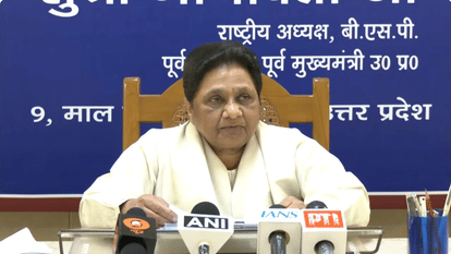 Mayawati supports the women reservation, addressed the press conference.