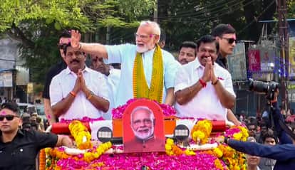 tamil nadu election pm modi roadshow in kanyakumari tribute to br ambedkar news in hindi