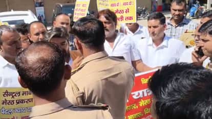 Police stop Sachin Sirohi’s ‘Nyay Yatra’ march to Delhi, uncertainty among traders in Meerut