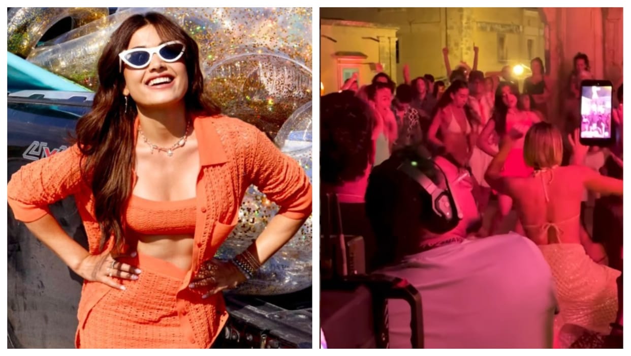 Cocktail 2 Rashmika Mandanna share bts video of Jab Talak song Shoot in Italy with Shahid kapoor Kriti sanon