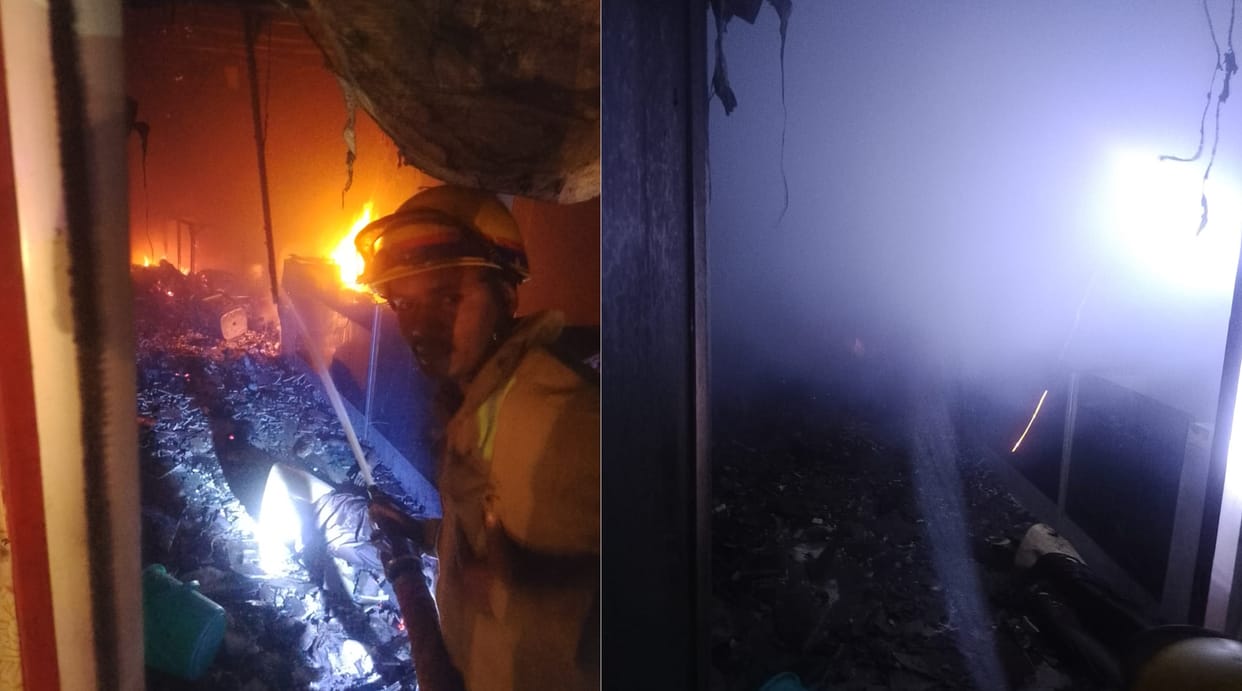 Kanpur Massive Blaze at Boutique Center Valuable Clothing Worth 20 Lakhs Reduced to Ashes
