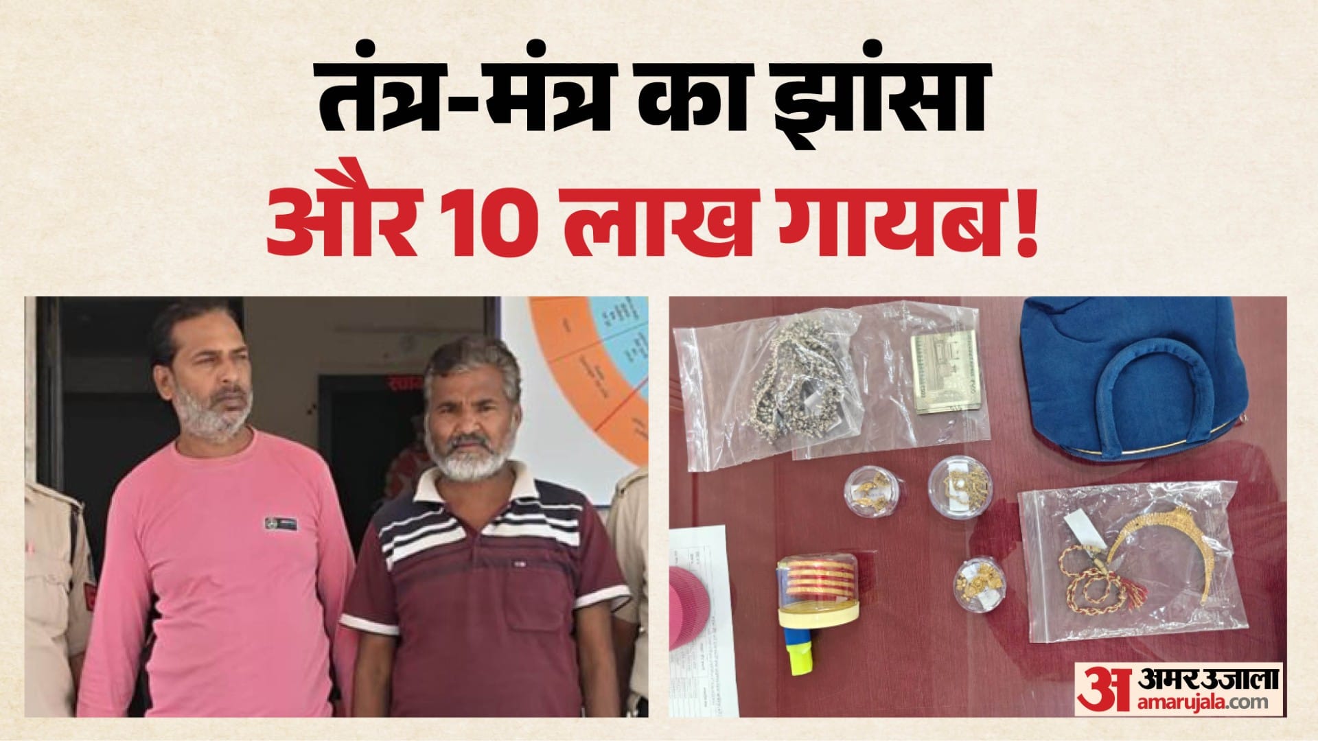 तंत्र-मंत्र में फंसाकर 10 लाख की ठगी