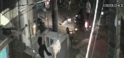 CCTV shows men beating puncture shop worker and riding bike over him in Mathura