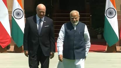 Austrian Chancellor Dr Christian Stocker and PM Narendra Modi meet to hold bilateral talks in Delhi