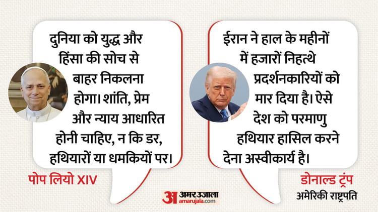 West Asia: 'हथियार नहीं इंसाफ और करुणा से ही आएगी शांति', ट्रंप की बयानबाजी के बीच पोप लियो की अपील