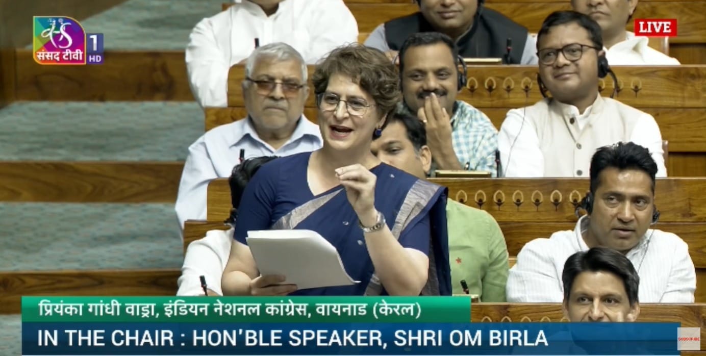 प्रियंका गांधी, सांसद