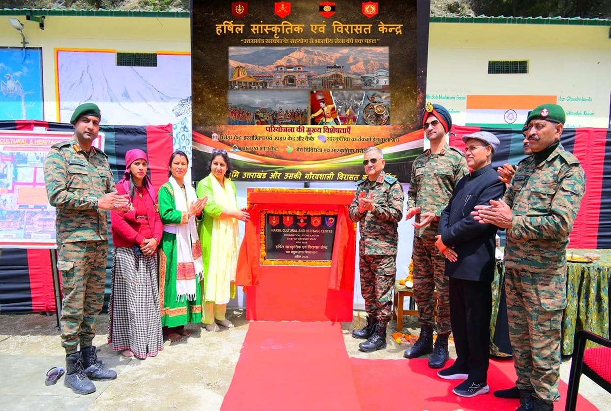 CDS Anil Chauhan Lays Foundation Stone of Harsil Cultural and Heritage Centre Also Meets Local Villagers
