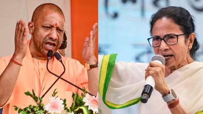 सीएम योगी और ममता।
