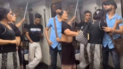 Metro Reel Viral Video Dadi Scolds Reel Girl public place activity