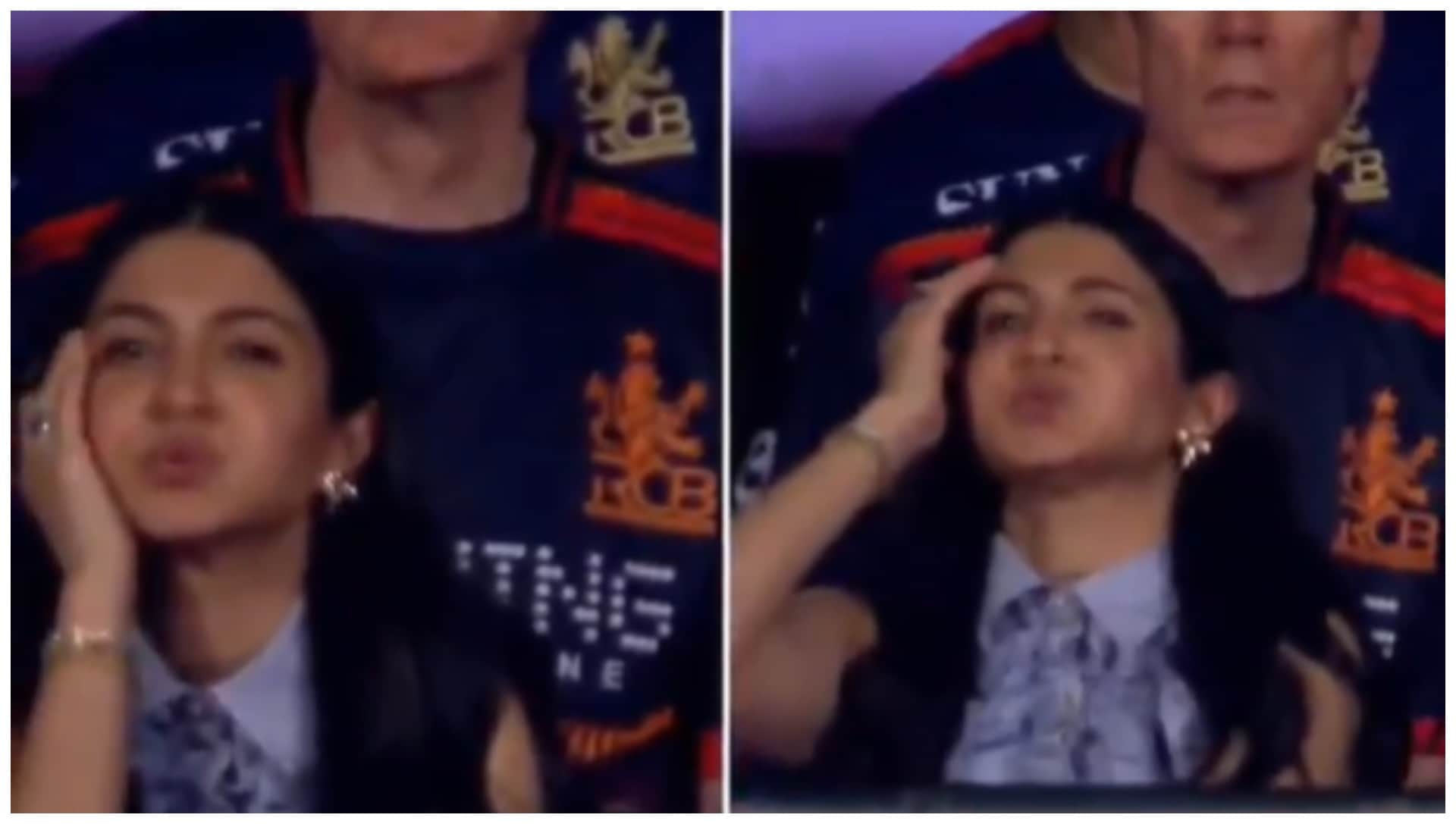 Virat Kohli Falls Short of 66th IPL Fifty by 1 Run; Anushka Sharma’s Reaction Goes Viral as RCB Beat LSG