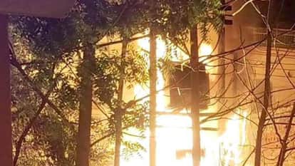 Lalitpur: A 400 KVA transformer burst into flames in a densely populated area