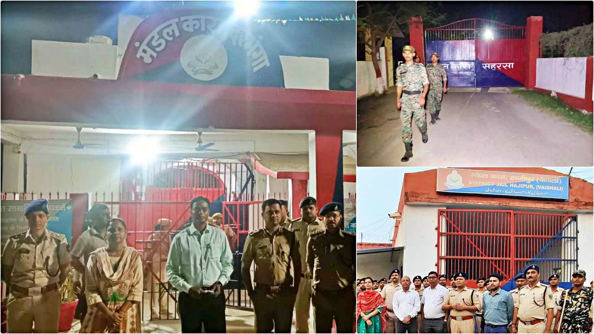 बिहार में मंडल काराओं में पुलिस टीमों ने की छापामारी