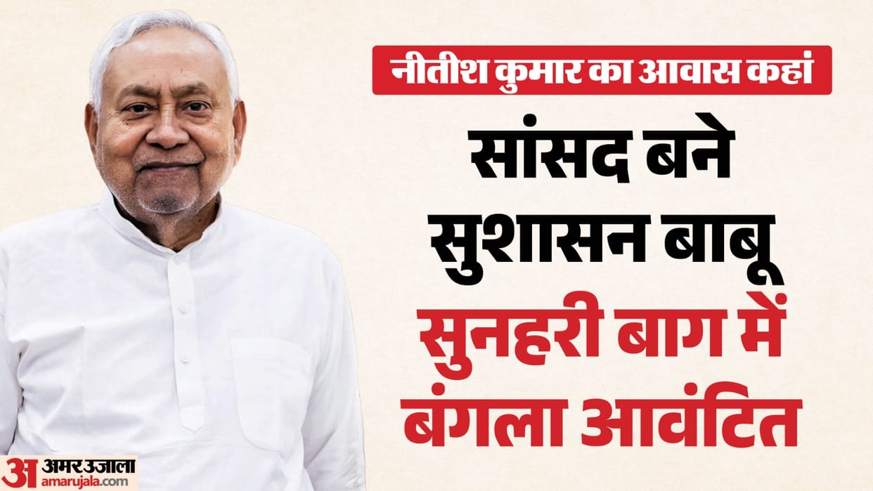 Nitish Kumar: Bungalow allotted to Nitish Kumar in Lutyens Delhi, Central Government, Rajya Sabha, NDA, Bihar