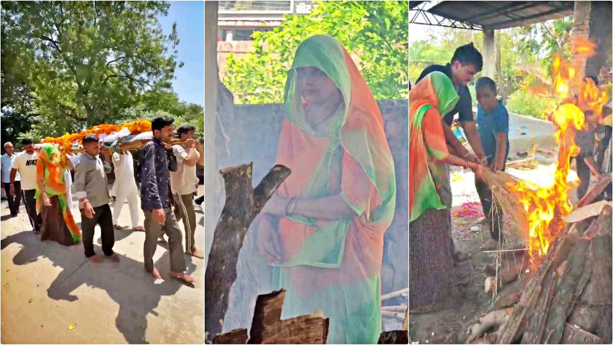 In Sawai Madhopur, Daughter Brajesh Lights Father's Funeral Pyre A Touching Precedent Challenging Traditions