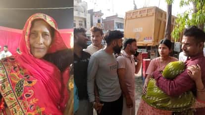 Dumper Collides with Bike in Raebareli Grandmother Dies After Being Thrown Under Wheels Grandson Survives