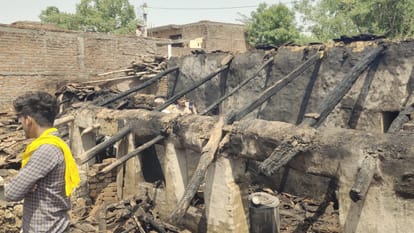 Chitrakoot Short Circuit Devastates Two Brothers Households 7 Month Old Infant Burnt Alive in Flame