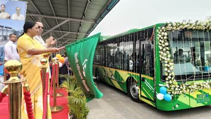 Chief Minister Rekha Gupta flags off 200 new EV buses