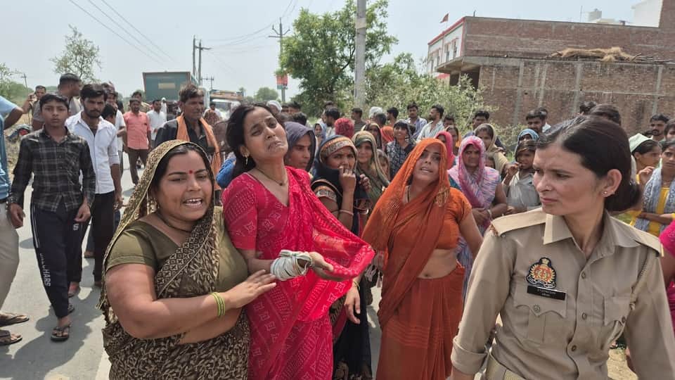 Dumper Collides with Family on Bike Outrage Erupts Over Death of Innocent Child