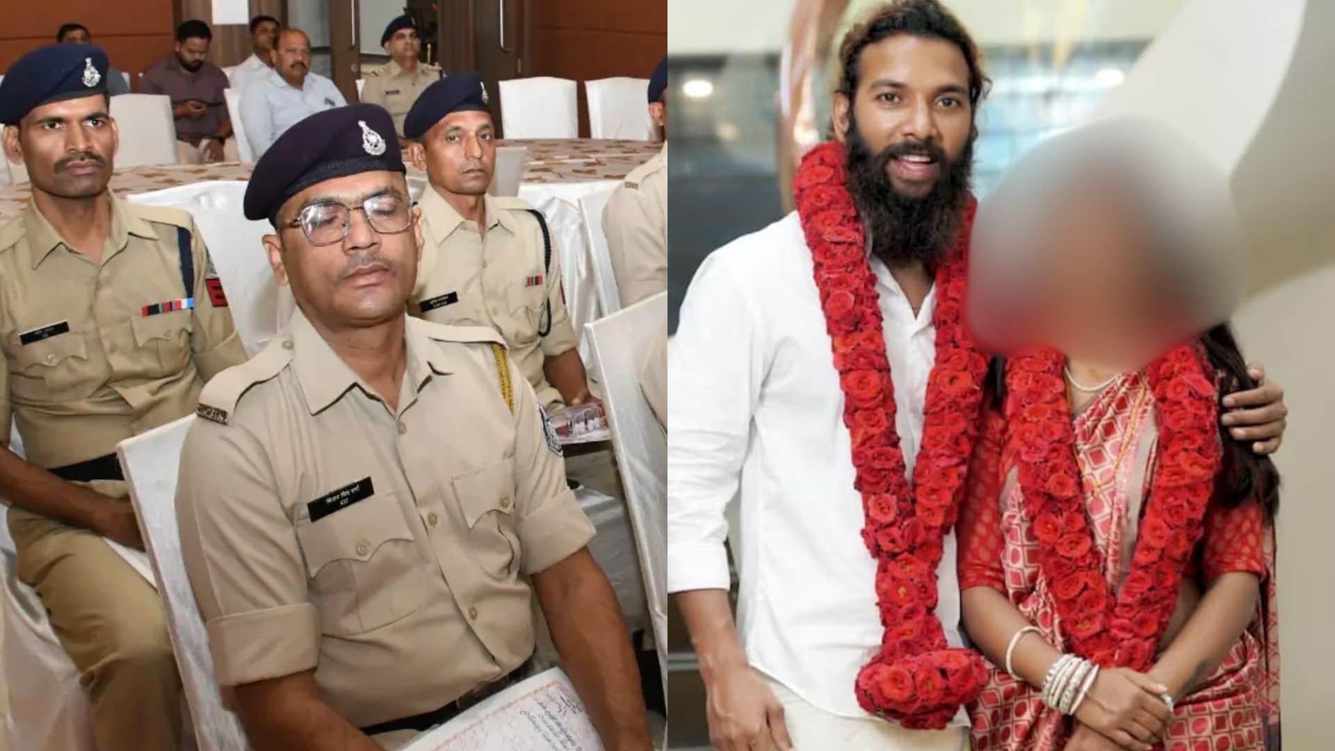 पति के साथ वायरल गर्ल