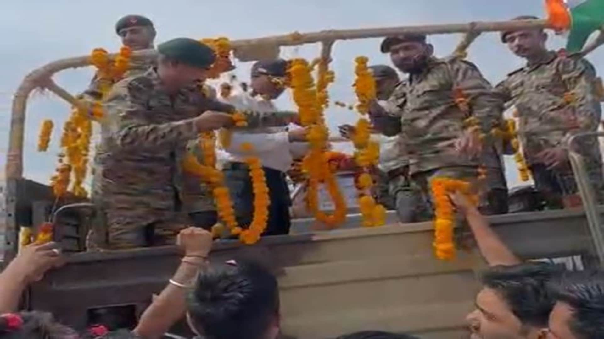 Chittorgarh News: Village mourns as child’s salute bids farewell to soldier wrapped in tricolour