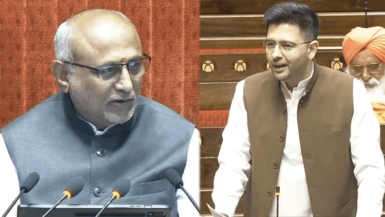 ‘मैं हटाया गया डिप्टी लीडर हाजिर हूं’:राज्यसभा में राघव का तंज; हरिवंश को तीसरी बार उपसभापति बने पर दी बधाई – Aap Mp Raghav Chadha Took Jibe At Absence Of Leaders In Rajya Sabha And Congratulated Harivansh