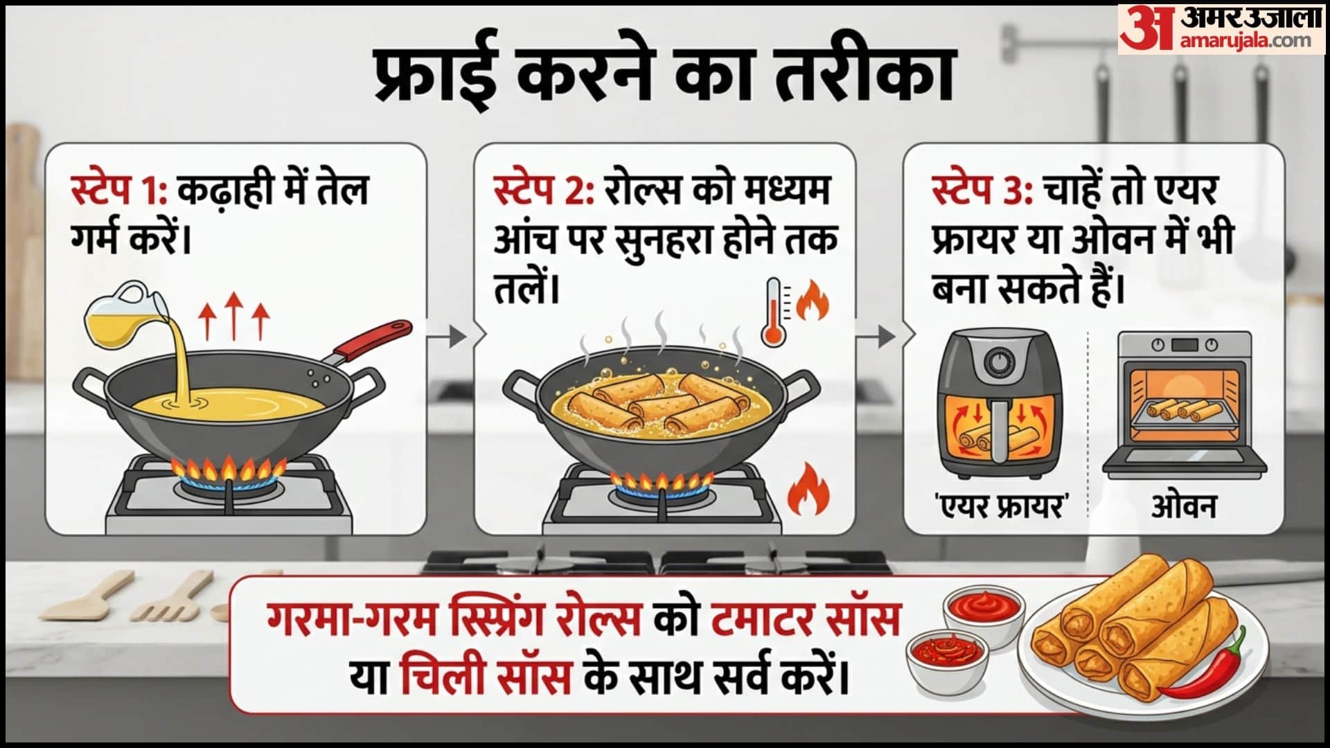 Crispy Veg Spring Rolls Recipe At Home in Hindi