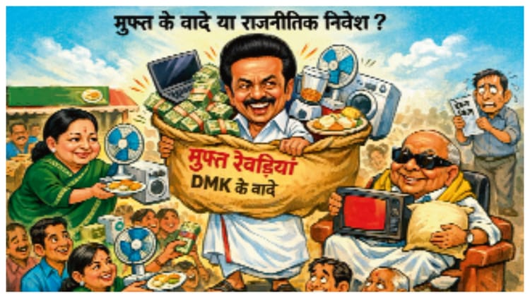 Tamil Nadu Election: मुफ्त के चुनावी वादे, पढ़ाई-खाने से शुरू होकर लैपटॉप व कैश तक पहुंचे