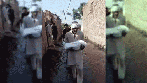 Child Dies of Fever Funeral Procession Passes Through Mud in shamli