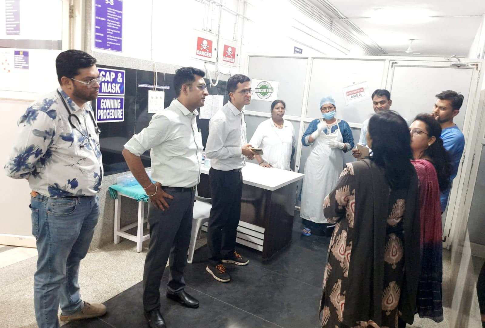 अचानक अस्पताल पहुंची सीएमएचओ कार्यालय की टीम