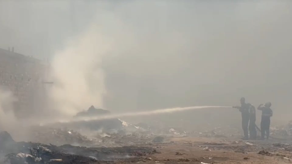 Fire Breaks Out at Scrap Warehouse in Jalandhar Flames Spread Due to Wind
