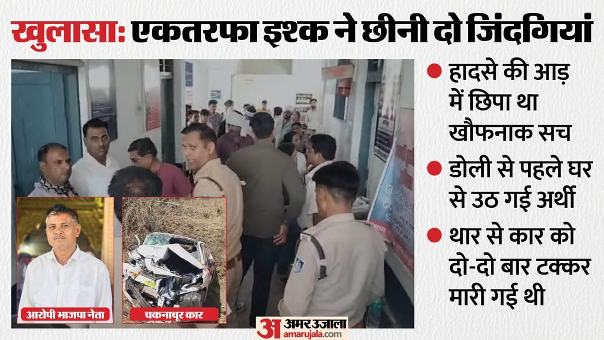 BJP leader hitting Thar and trying to make accident mother and son died three injured