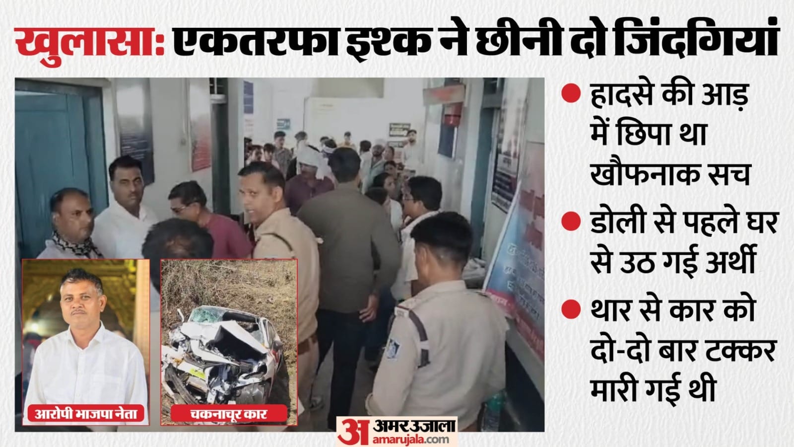 हत्या आरोपी कथित भाजपा नेता लवकुश पुलिस के चंगुल में।