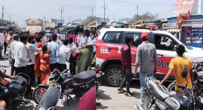 Ujjain News Crime mahidpur-bike-accident-dispute-stone-pelting-police-injured-ujjain-mp-news