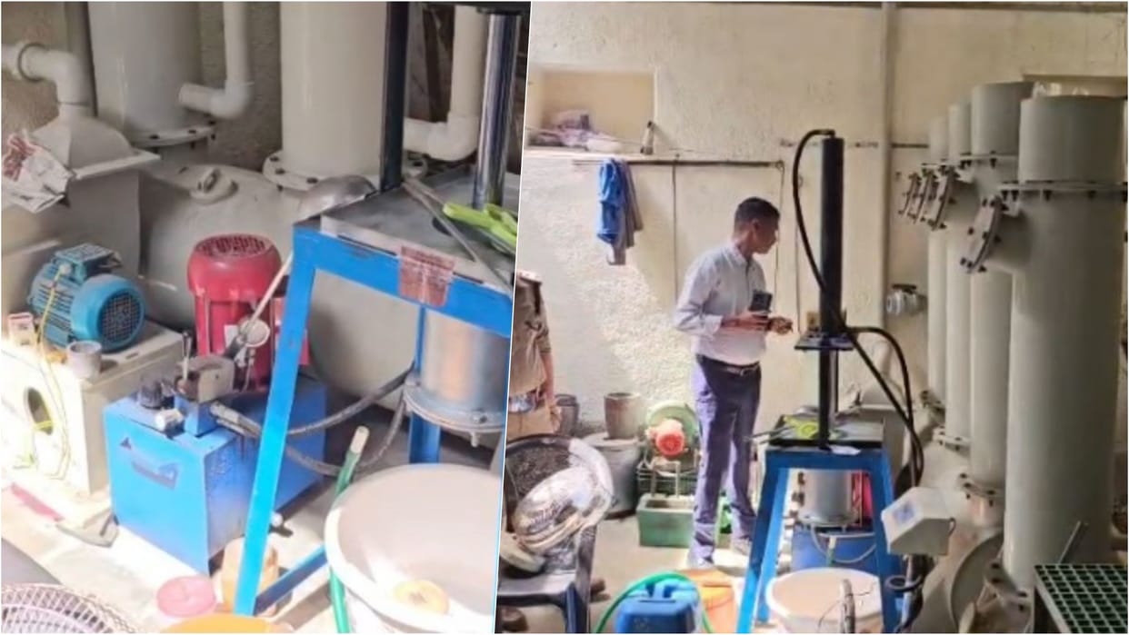 Agar Malwa News: Raid on illegal silver refinery, huge cache of chemicals and machinery seized, two arrested