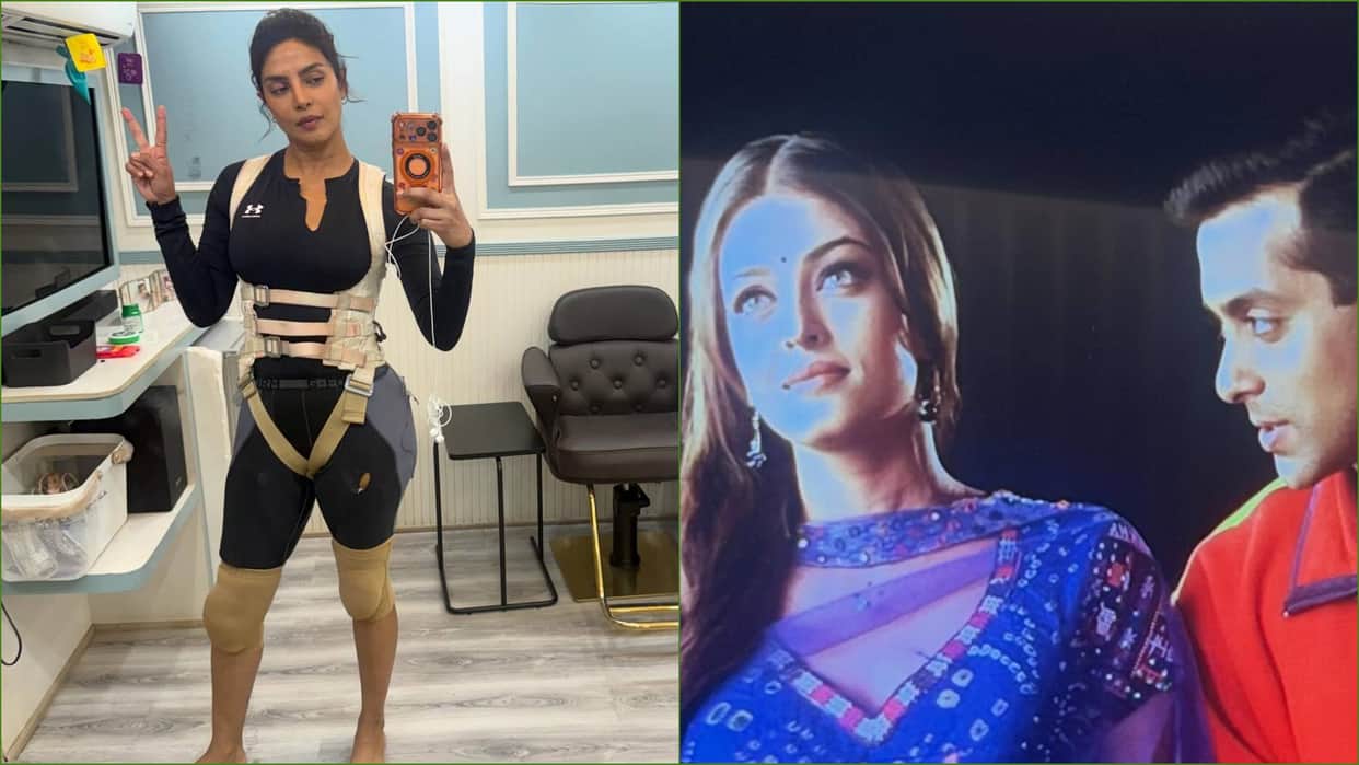 Priyanka Chopra is watching Salman Khan and Aishwarya Rai Bachchan movie Hum Dil De Chuke Sanam