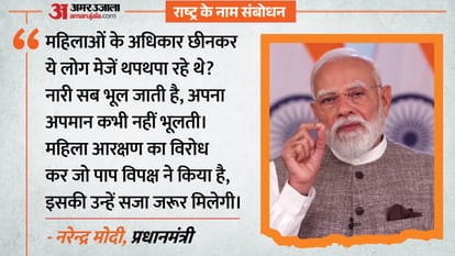 pm modi on women reservation bill attack on opposition