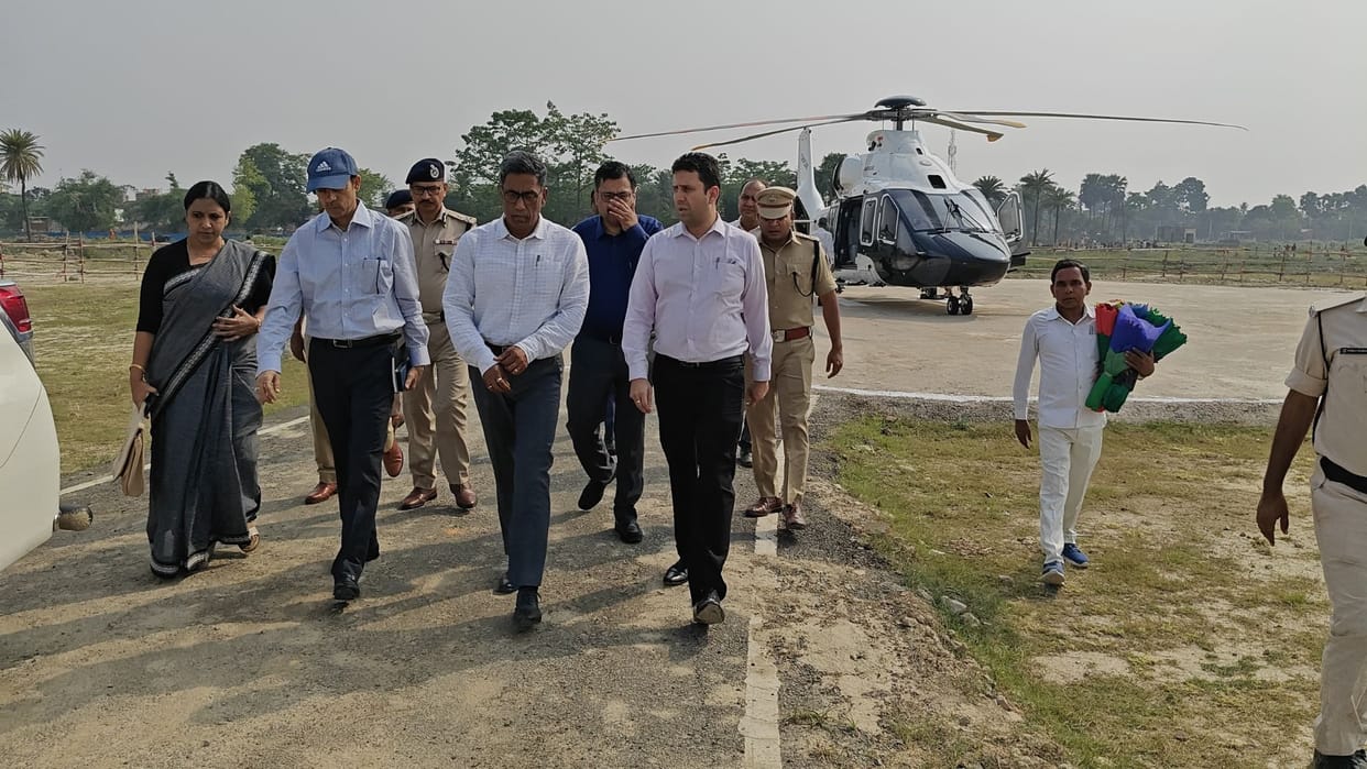 Bihar Chief Secretary and DGP suddenly reached Sitamarhi held high level meeting regarding temple construction