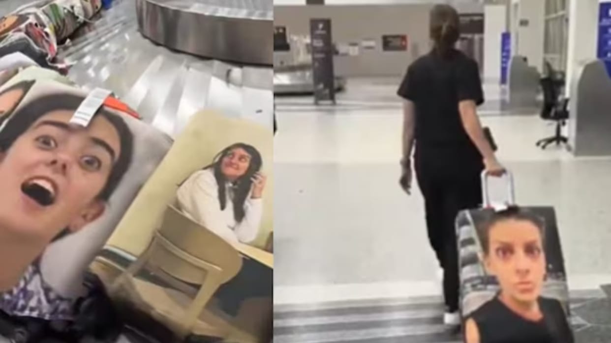 Zara Hatke viral luggage new trend travellers cover suitcases bag with ugly faces photos weird news