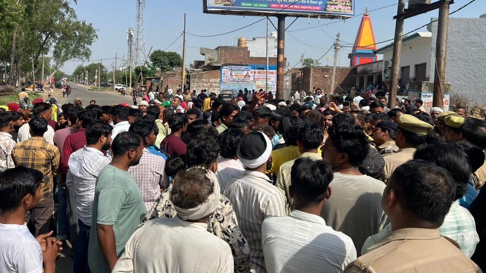 Muzaffarnagar: A drunken altercation took place, a vegetable seller was strangled to death, the body was throw