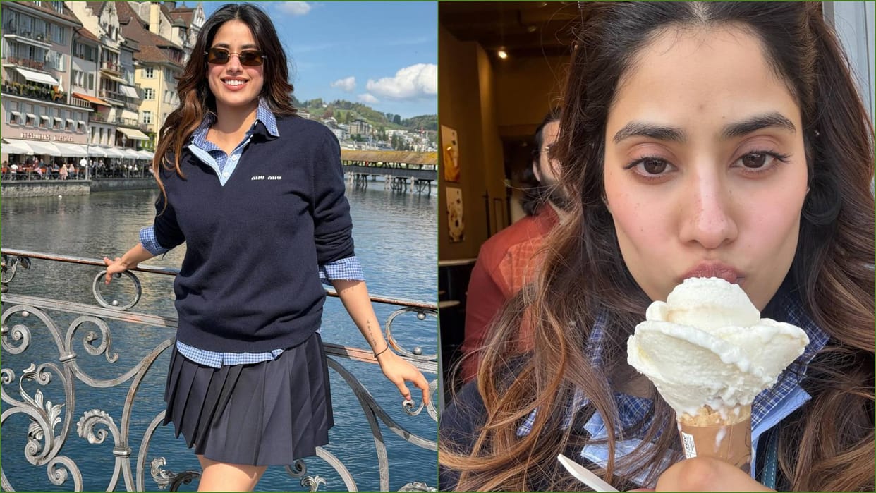 Janhvi Kapoor Shares Beautiful and stunning photos from Switzerland orry and Arjun Kapoor Reacts