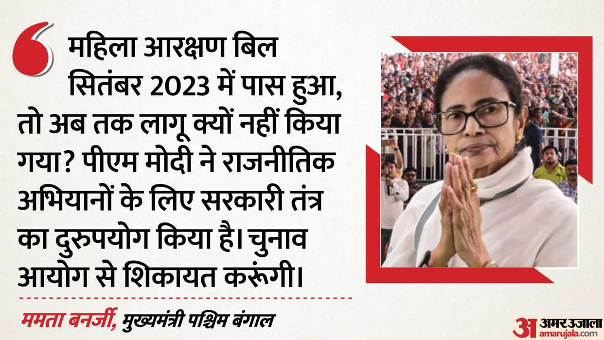 mamata banerjee accuses pm modi misusing govt machinery women reservation bill speech