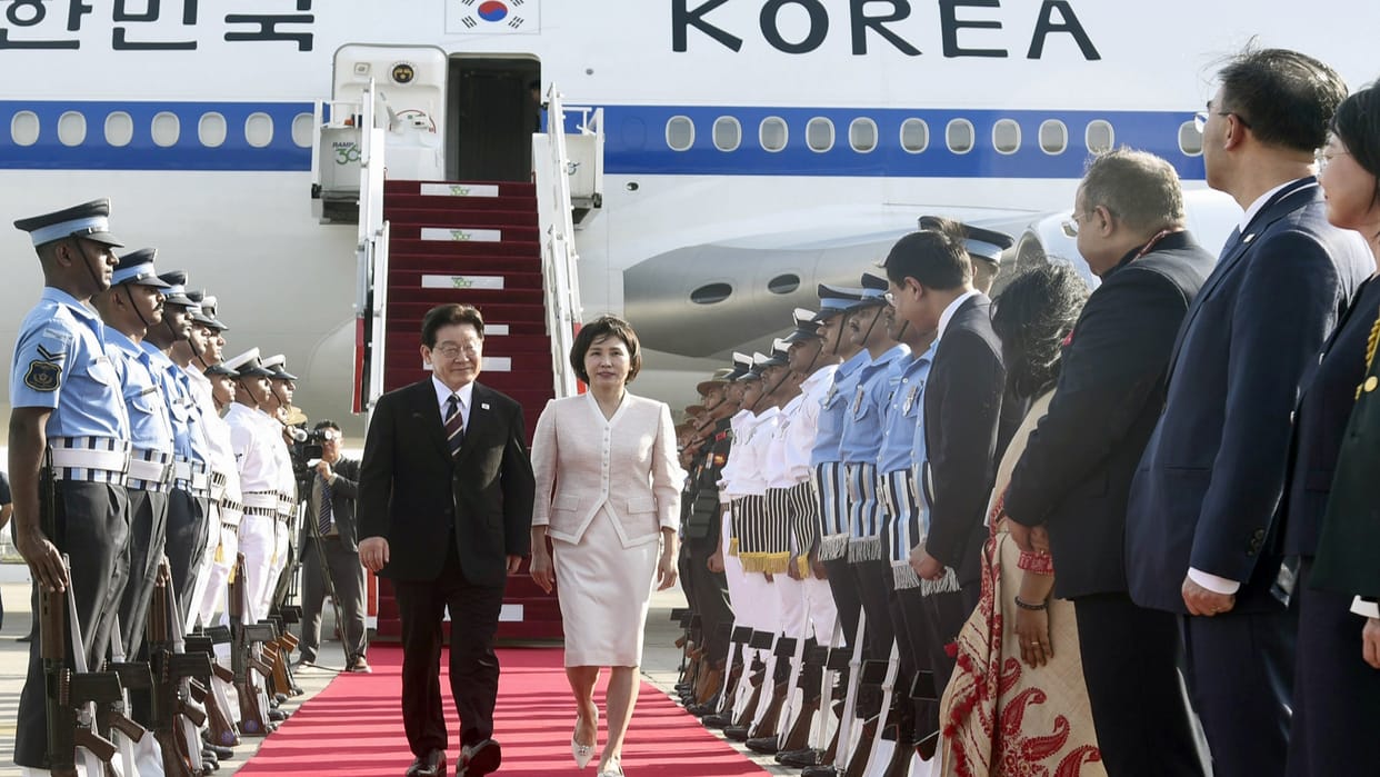 South Korean President Lee Jae-myung arrives in New Delhi, First state visit in 8 years