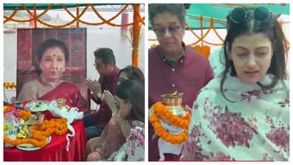 Asha Bhosle ashes immersed in Varanasi granddaughter Zanai breaks down Viral Video