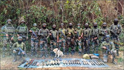 Assam Rifles conducted a major operation in Kamjong of Manipur, seizing a cache of arms and explosives