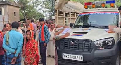 घटनास्थल पर जुटे लोग